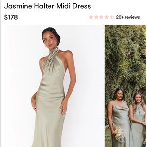 Jasmine Halter Midi Dress